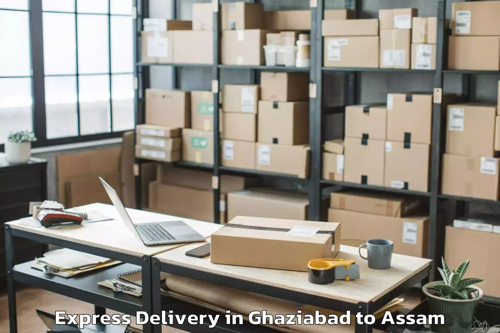 Reliable Ghaziabad to Hajo Express Delivery